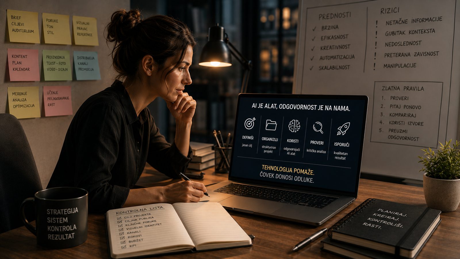 AI je alat, odgovornost je na nama — definiši, organizuj, koristi, proveri, isporuči: proces koji PATKA AI primenjuje u svakom projektu